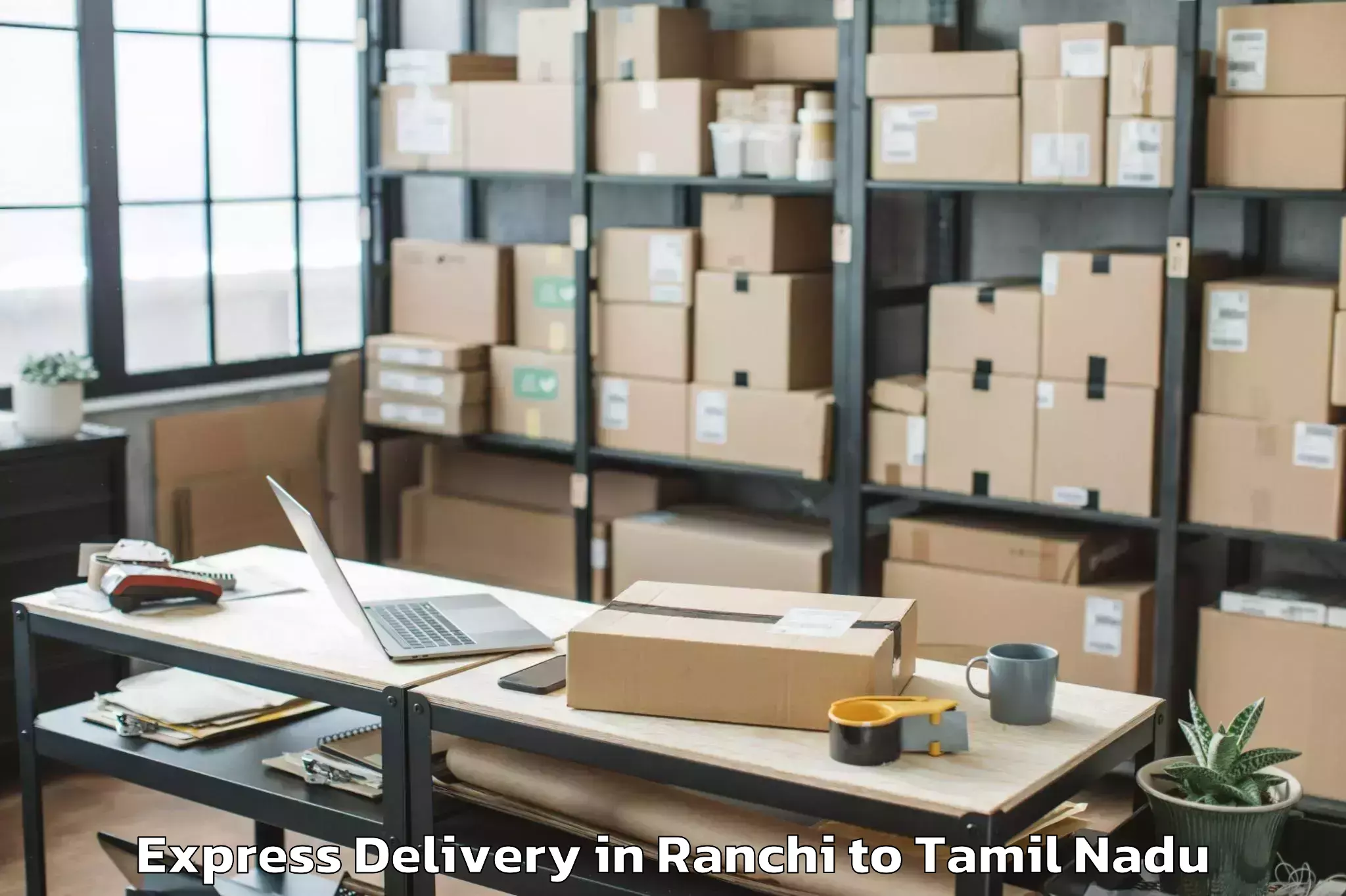 Top Ranchi to Arumbavur Express Delivery Available